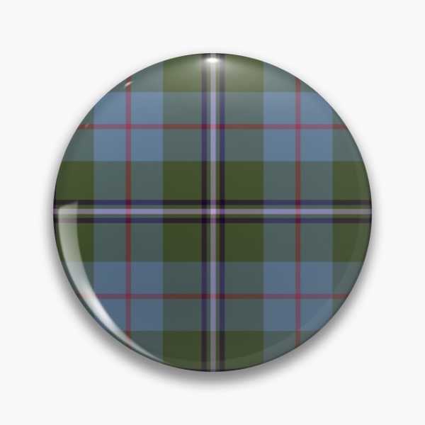 Royal Deeside District tartan pinback button