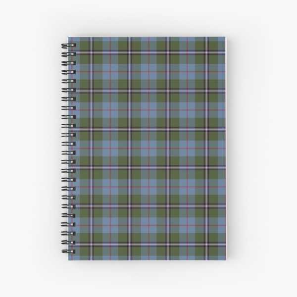 Royal Deeside District tartan spiral notebook