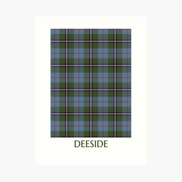 Royal Deeside District tartan art print