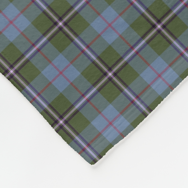 Royal Deeside District tartan fleece blanket