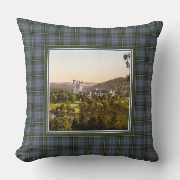 Royal Deeside District tartan lumbar cushion