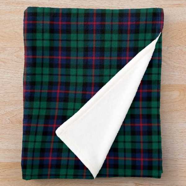 Denholm District tartan fleece throw blanket