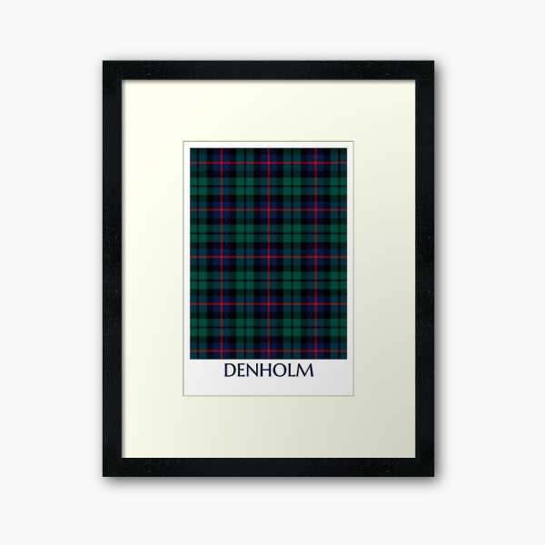 Denholm District tartan framed print