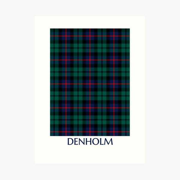 Denholm District tartan art print