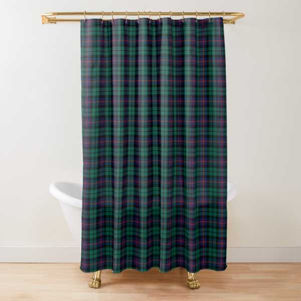 Denholm District tartan shower curtain