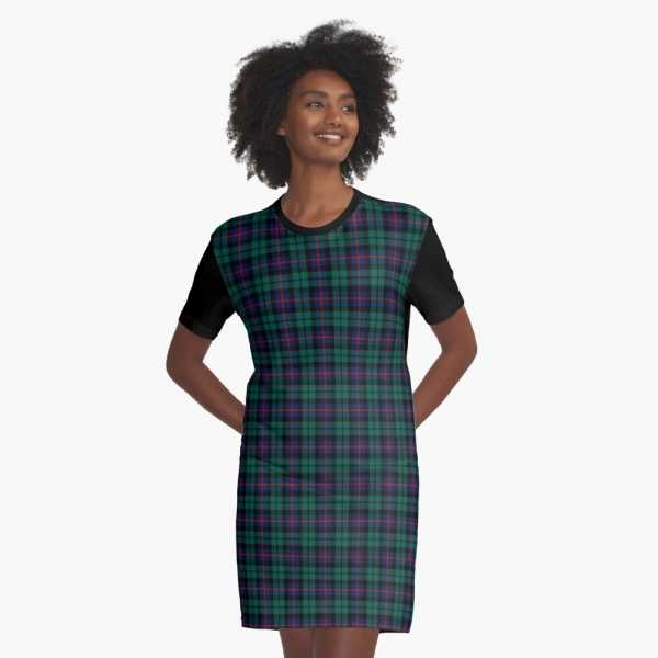 Denholm District tartan tee shirt dress