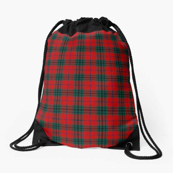 Denny tartan drawstring bag