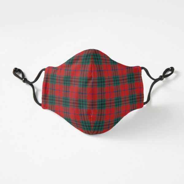 Denny tartan fitted face mask