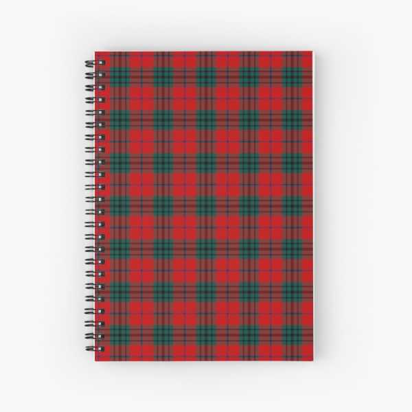 Denny tartan spiral notebook