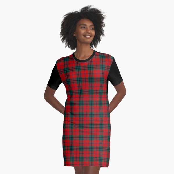 Denny tartan tee shirt dress