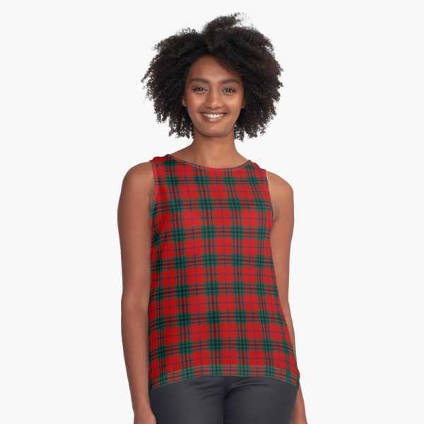 Denny tartan sleeveless top