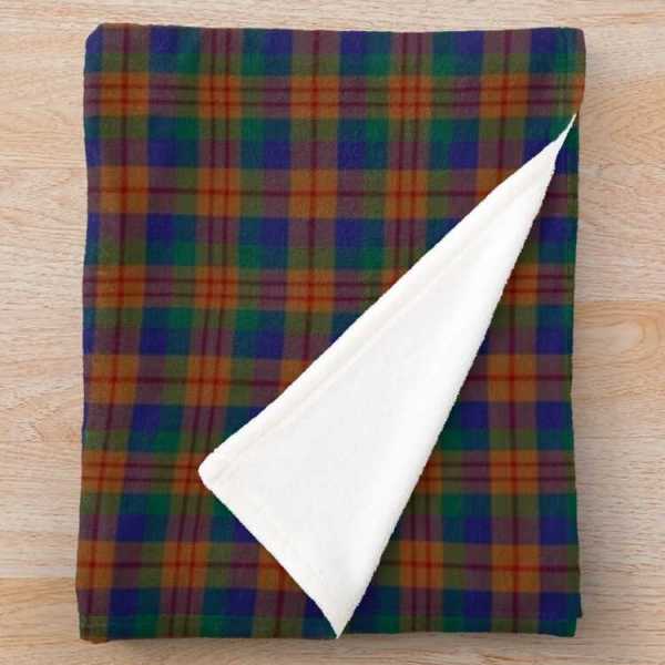 Dorward tartan fleece throw blanket