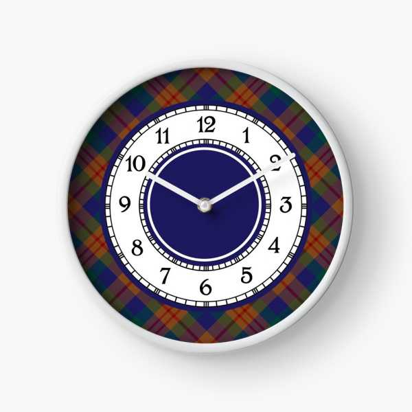 Dorward tartan wall clock