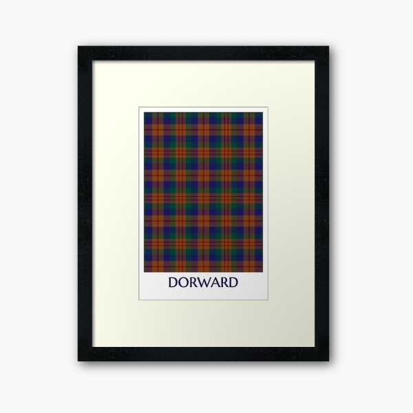 Dorward tartan framed print