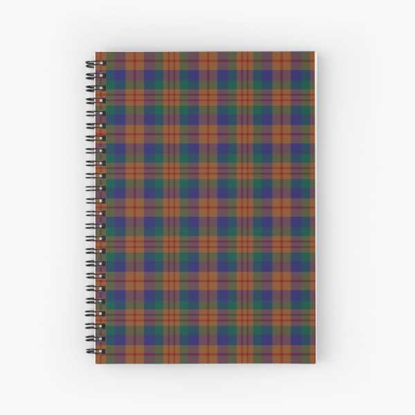 Dorward tartan spiral notebook