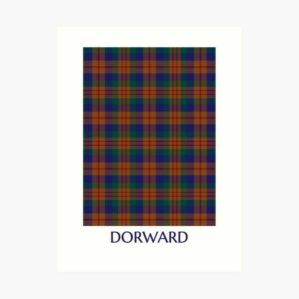 Dorward tartan art print