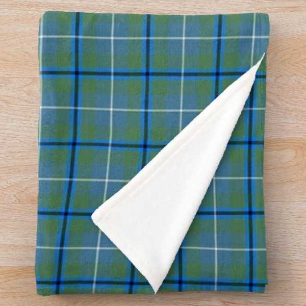 Douglas Ancient tartan fleece throw blanket