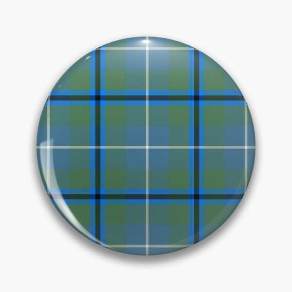 Douglas Ancient tartan pinback button