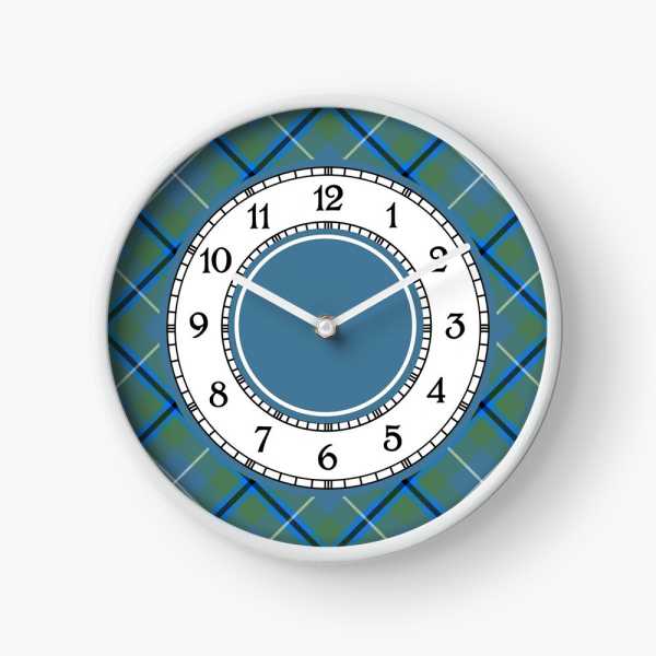 Douglas Ancient tartan wall clock