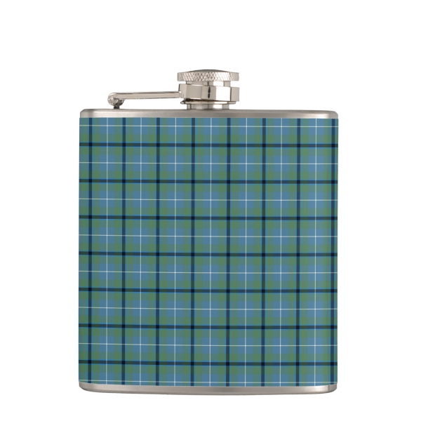 Douglas Ancient tartan hip flask