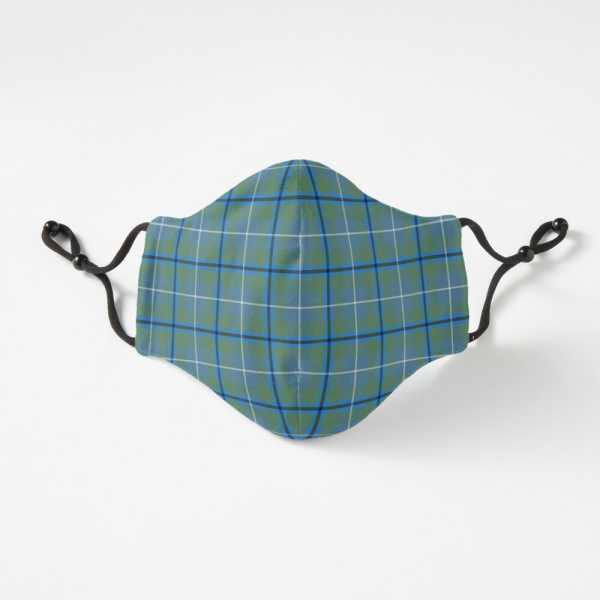 Douglas Ancient tartan fitted face mask