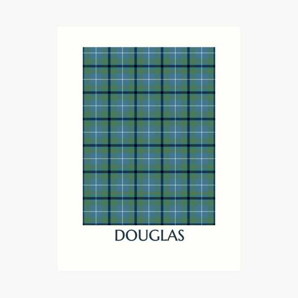 Douglas Ancient tartan art print