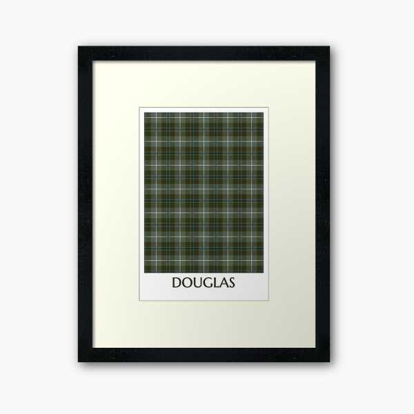 Clan Douglas Weathered Tartan Framed Print