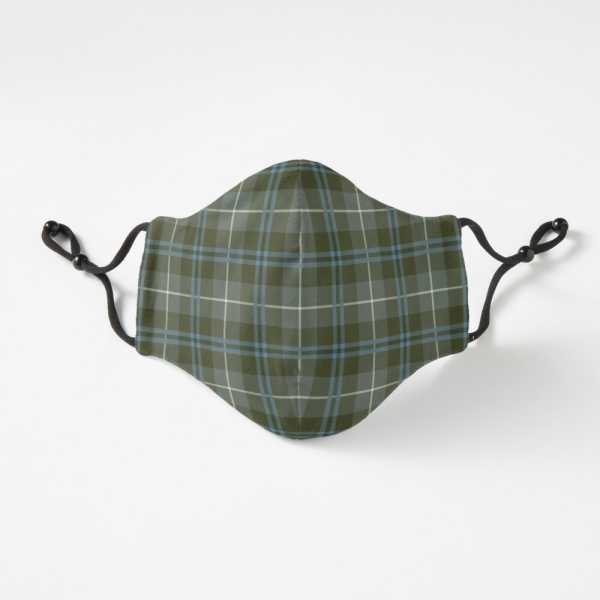 Douglas Weathered tartan fitted face mask