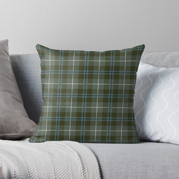 Douglas Weathered tartan throw pillow