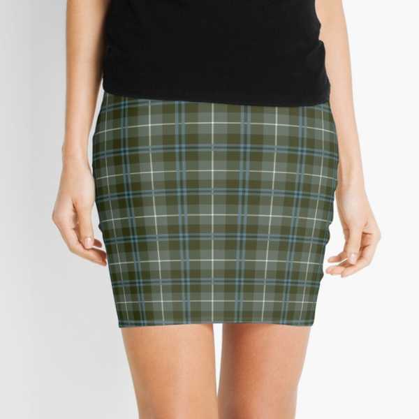 Douglas Weathered tartan mini skirt