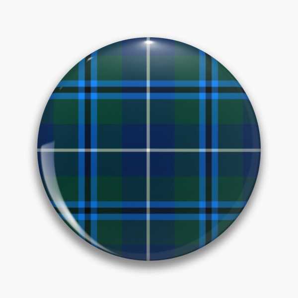 Douglas tartan pinback button