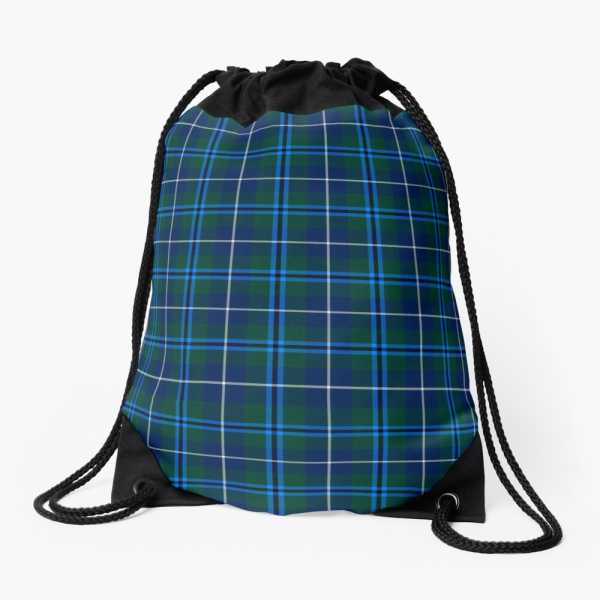 Douglas tartan drawstring bag