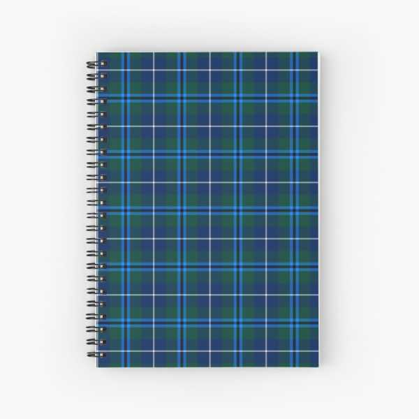 Douglas tartan spiral notebook