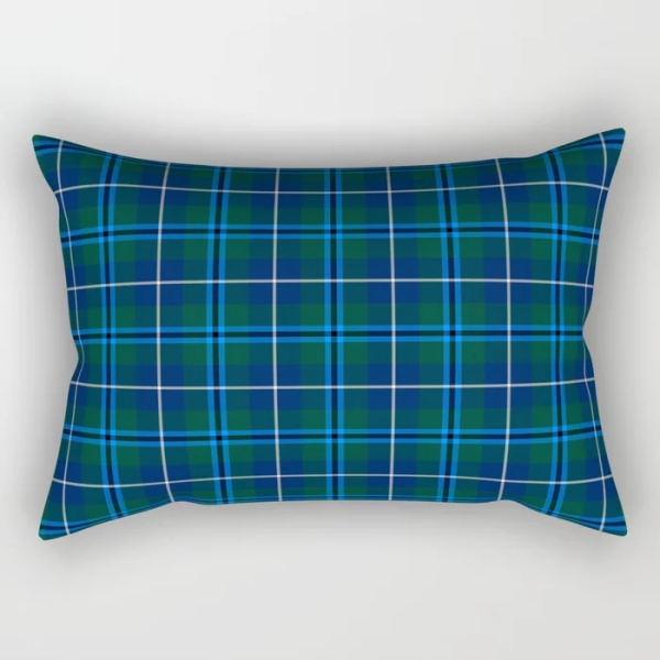 Douglas tartan rectangular throw pillow