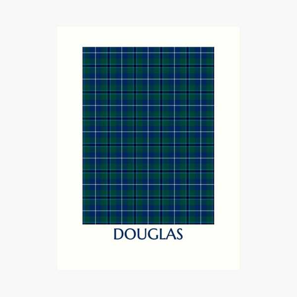 Douglas tartan art print