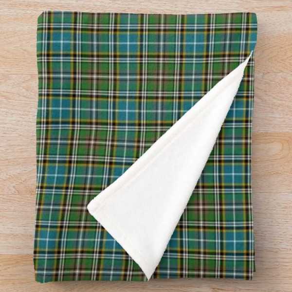 Dowling tartan fleece throw blanket