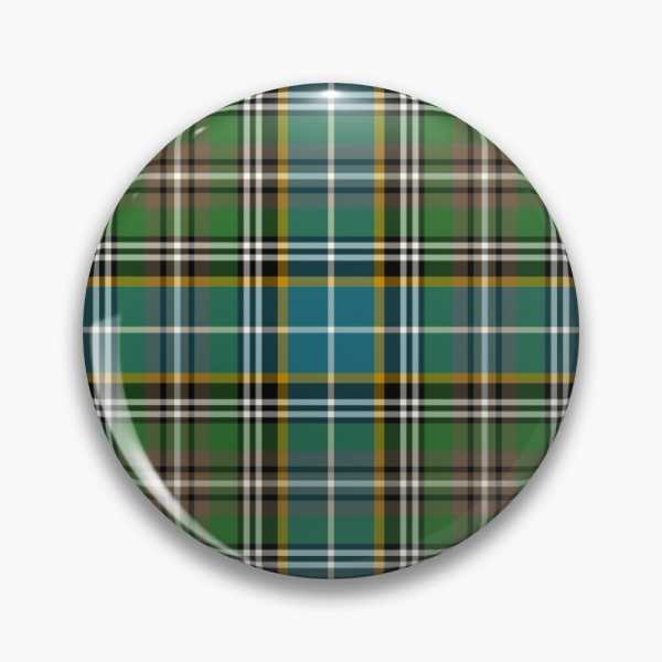 Dowling tartan pinback button