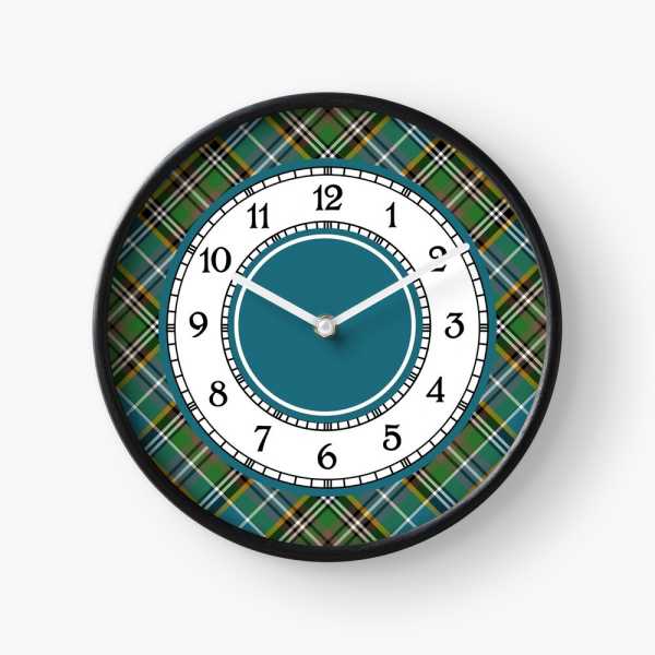 Dowling tartan wall clock