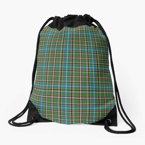 Dowling tartan drawstring bag