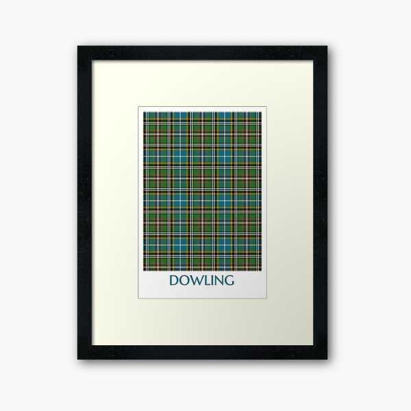 Clan Dowling Tartan Framed Print
