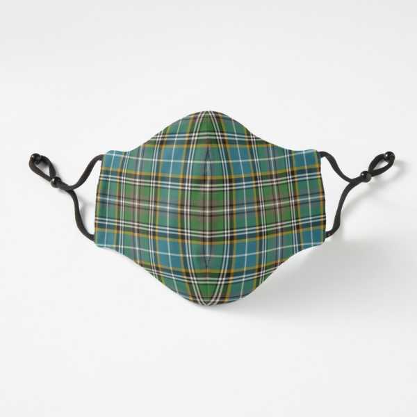 Dowling tartan fitted face mask