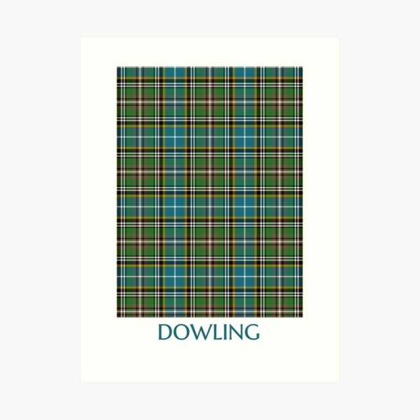 Dowling tartan art print