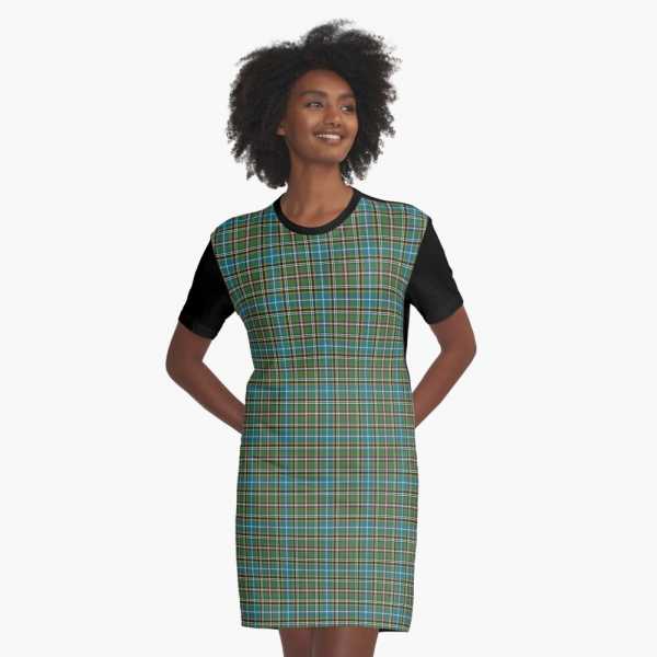 Dowling tartan tee shirt dress