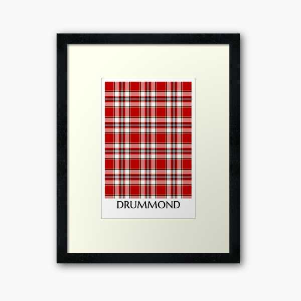 Drummond Dress tartan framed print