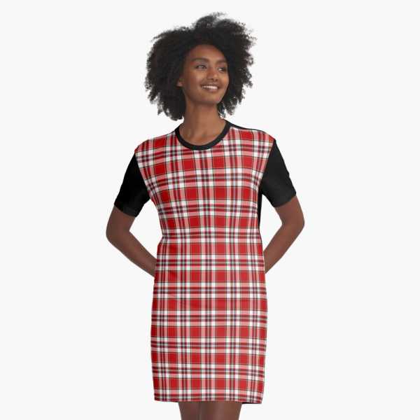 Drummond Dress tartan tee shirt dress