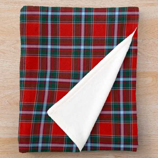 Drummond tartan fleece throw blanket