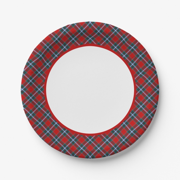 Clan Drummond Tartan Paper Plates