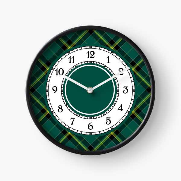 Duffy tartan wall clock