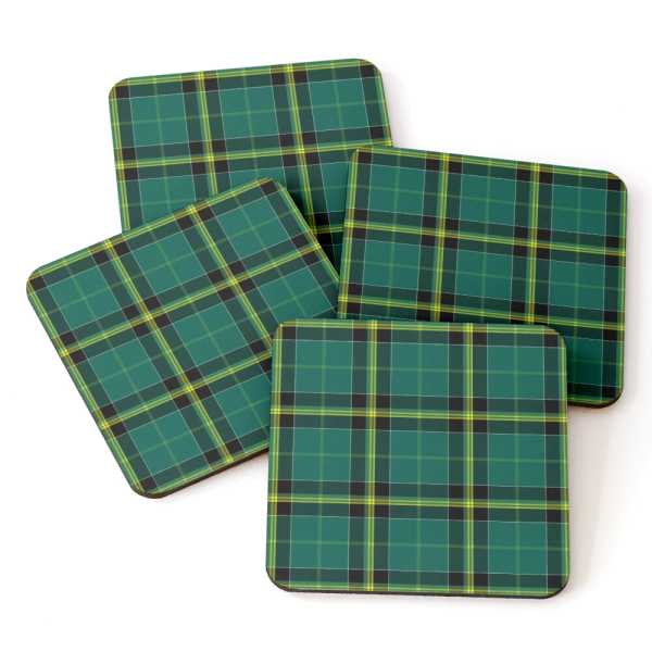 Duffy tartan beverage coasters