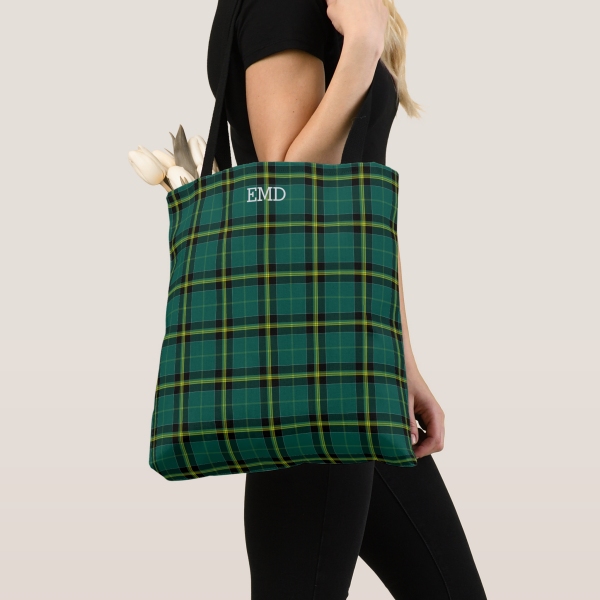 Duffy tartan monogram tote bag